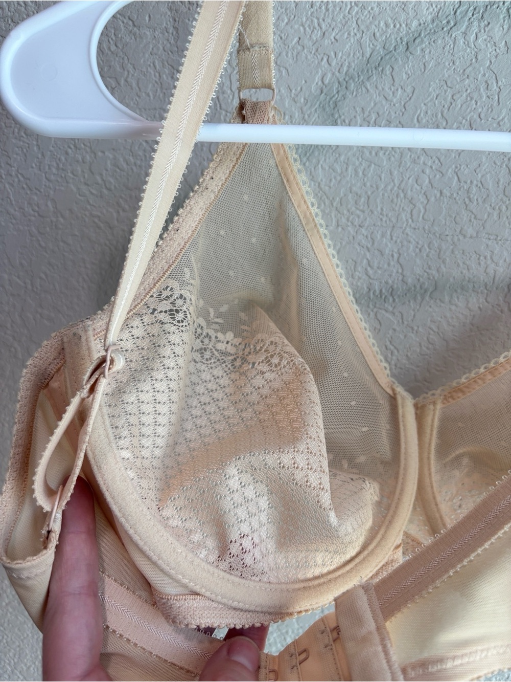 Chantelle Tamaris Nude Lace Underwire Bra 32DD Style 1660 - Picture 7 of 7